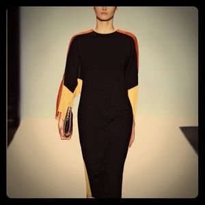 BCBG Runway Darya Color-blocked Dress Size Large